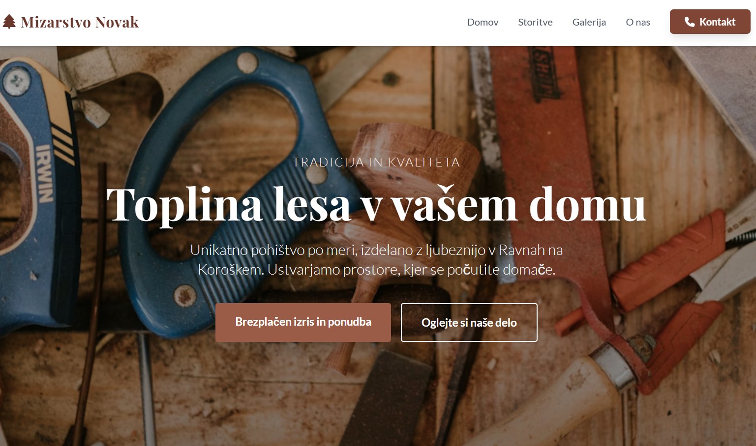 Mizarstvo Website - Kuhinje po meri